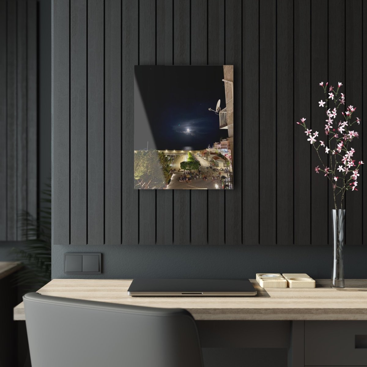 Moon over Maratea on Acrylic Glass Wall Art - Cosas y Punto
