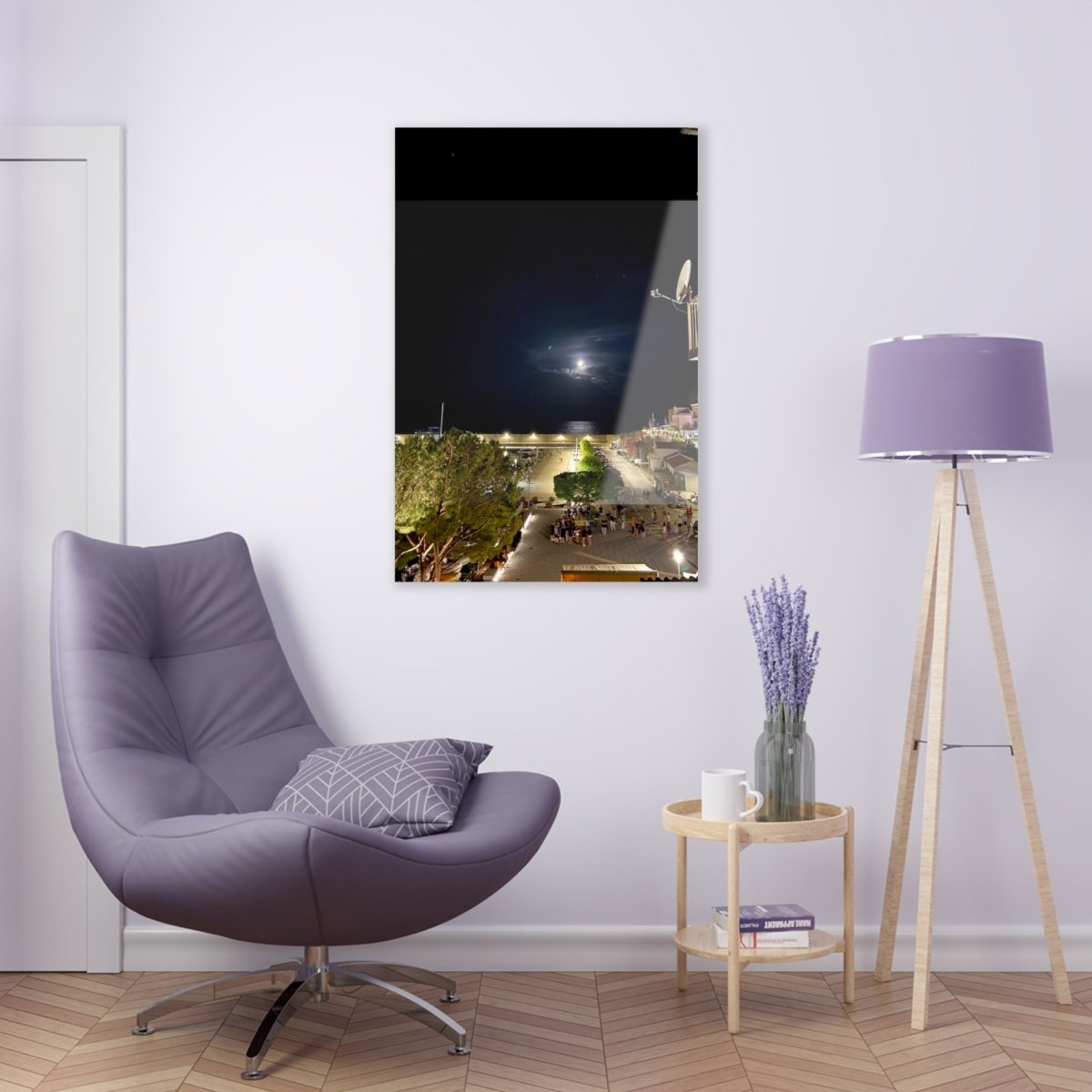 Moon over Maratea on Acrylic Glass Wall Art - Cosas y Punto