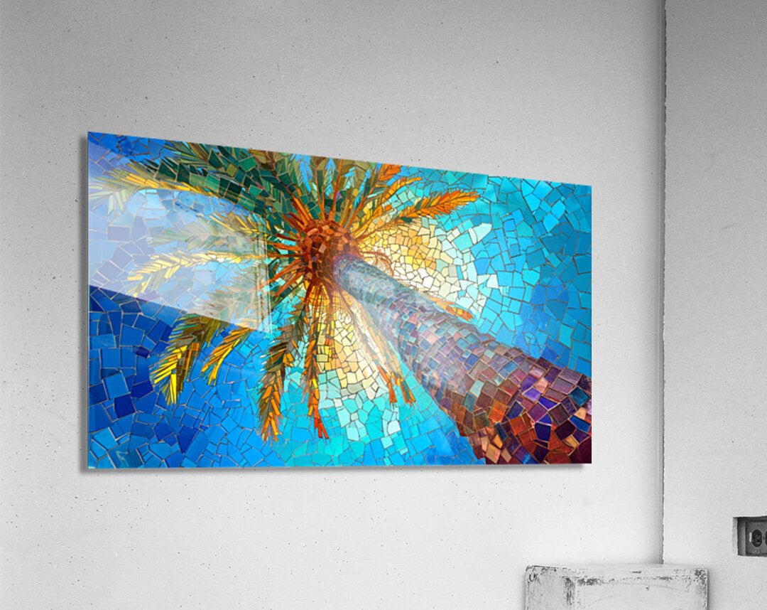Neon Palm Vista - Wall Art - Cosas y Punto