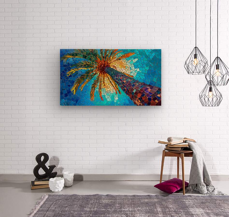 Neon Palm Vista - Wall Art - Cosas y Punto