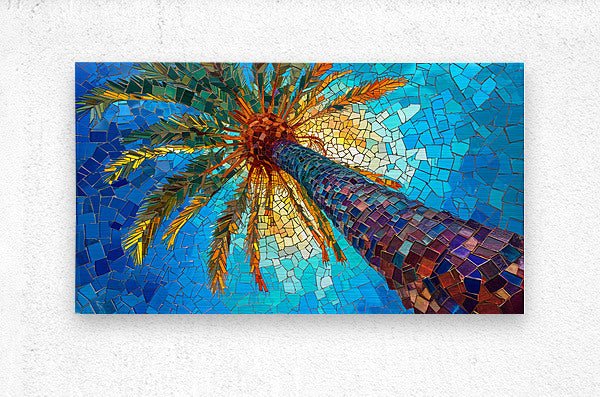 Neon Palm Vista - Wall Art - Cosas y Punto
