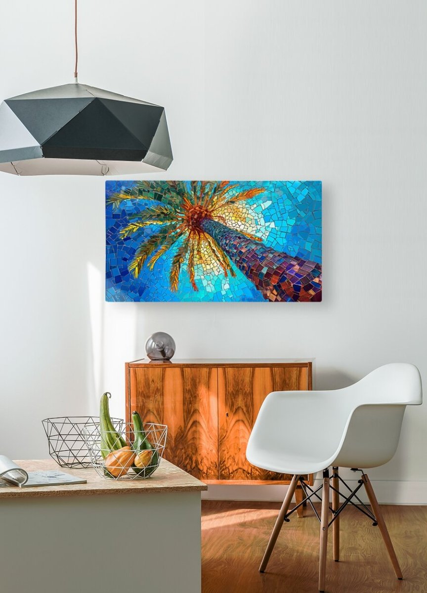 Neon Palm Vista - Wall Art - Cosas y Punto