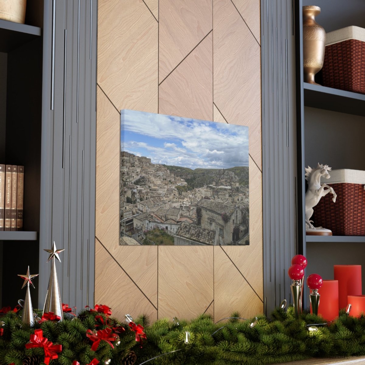 Overlooking Sassi di Matera on Canvas - Cosas y Punto