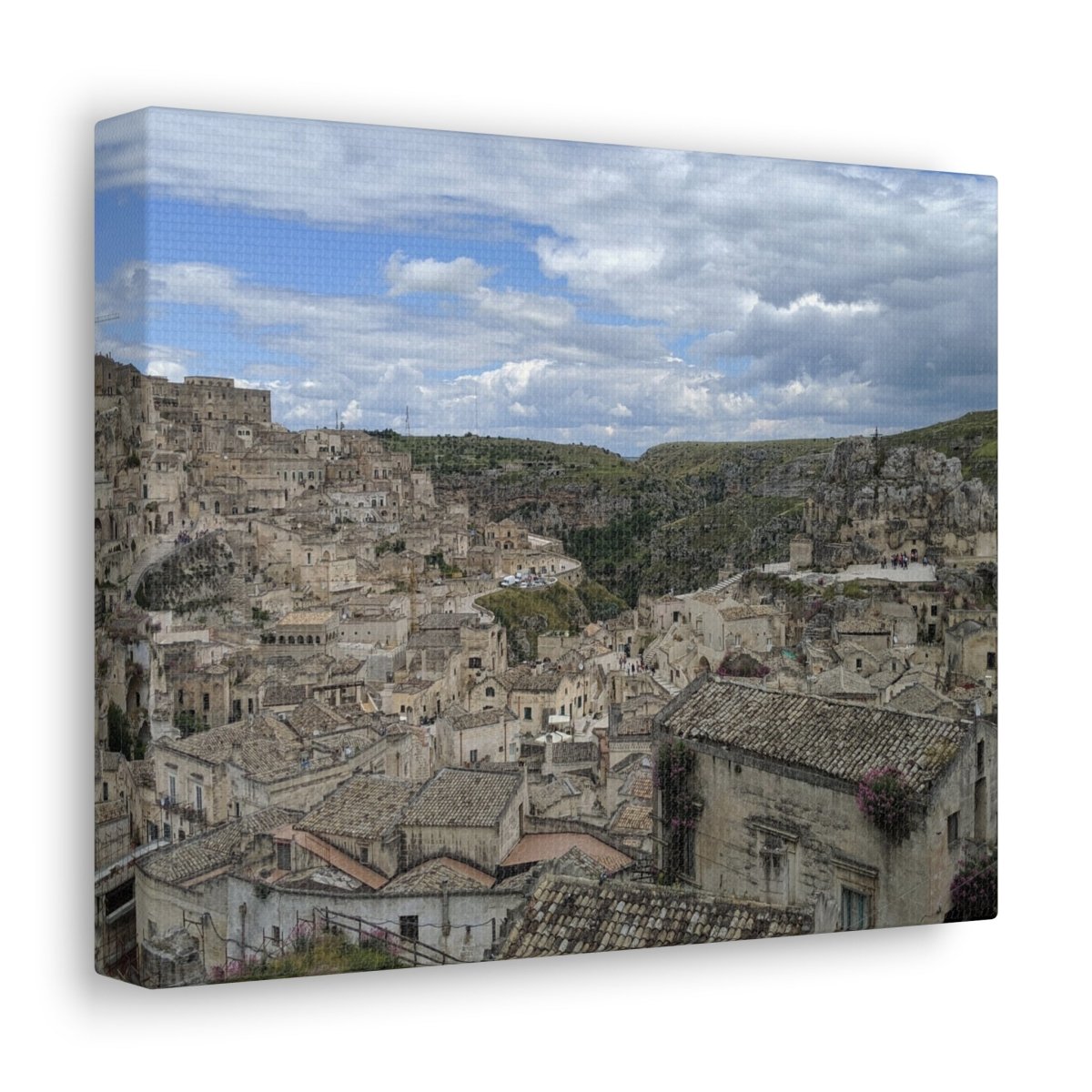 Overlooking Sassi di Matera on Canvas - Cosas y Punto