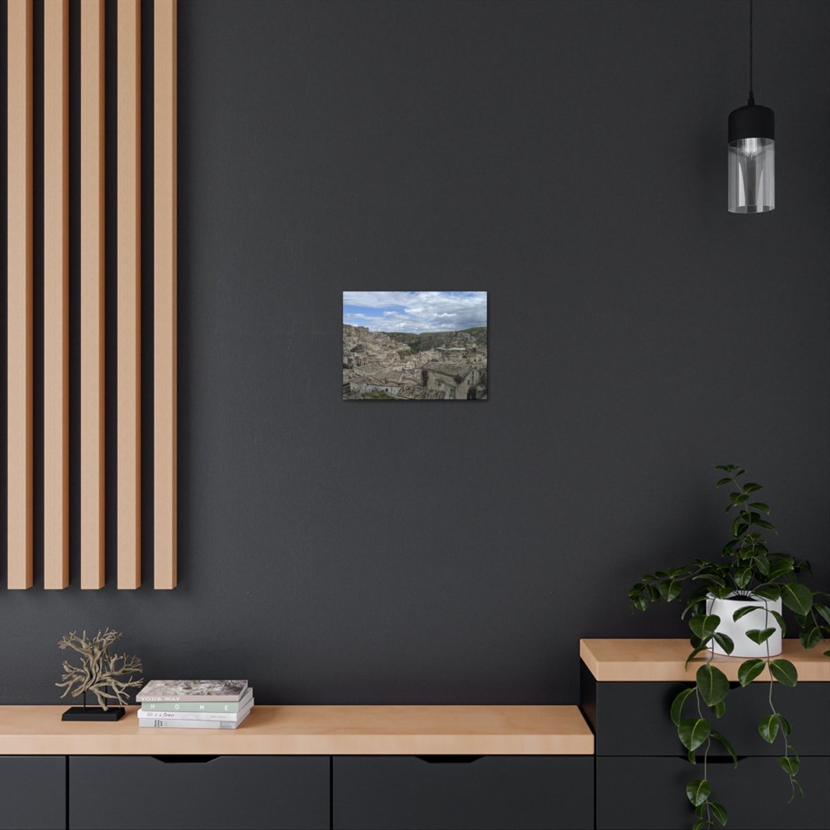 Overlooking Sassi di Matera on Canvas - Cosas y Punto