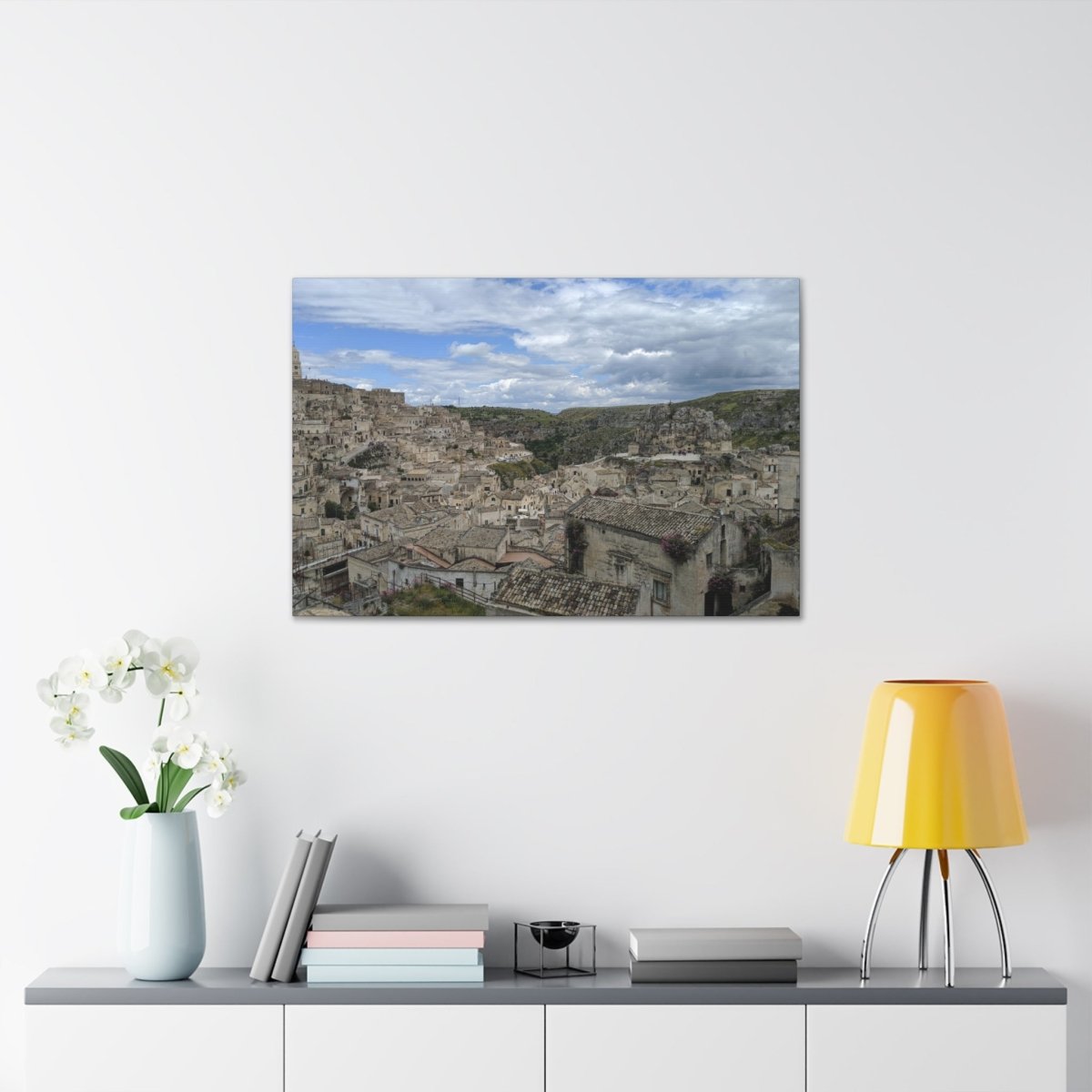 Overlooking Sassi di Matera on Canvas - Cosas y Punto