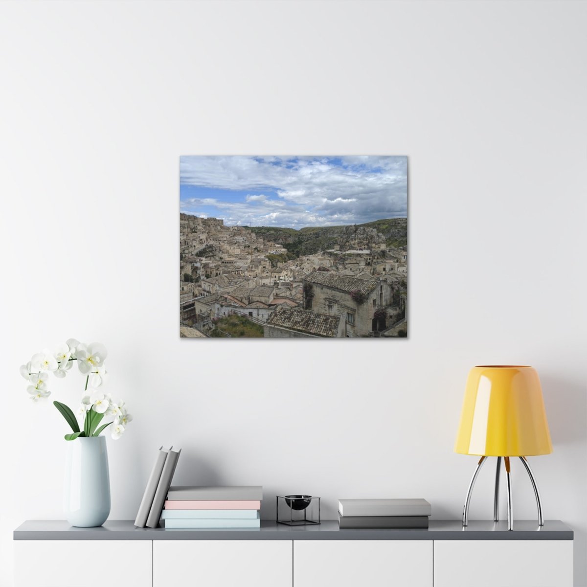 Overlooking Sassi di Matera on Canvas - Cosas y Punto