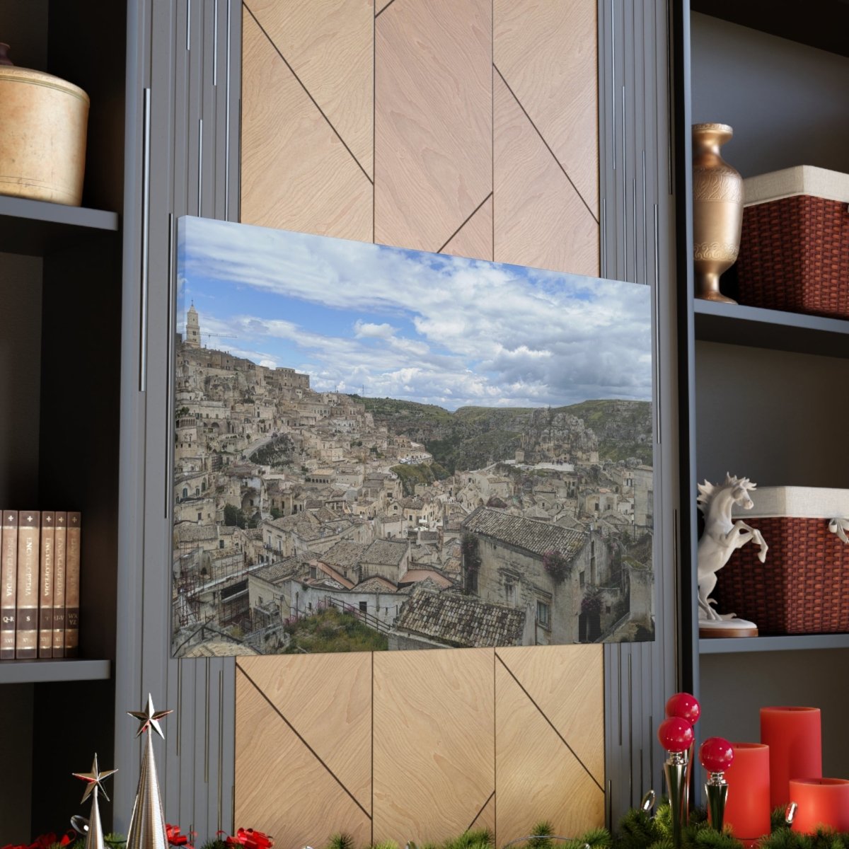 Overlooking Sassi di Matera on Canvas - Cosas y Punto