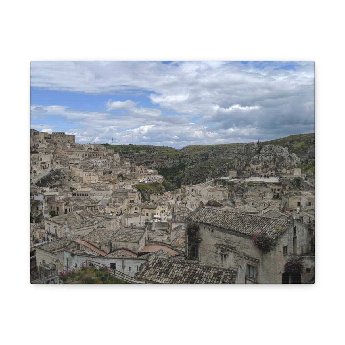 Overlooking Sassi di Matera on Canvas - Cosas y Punto