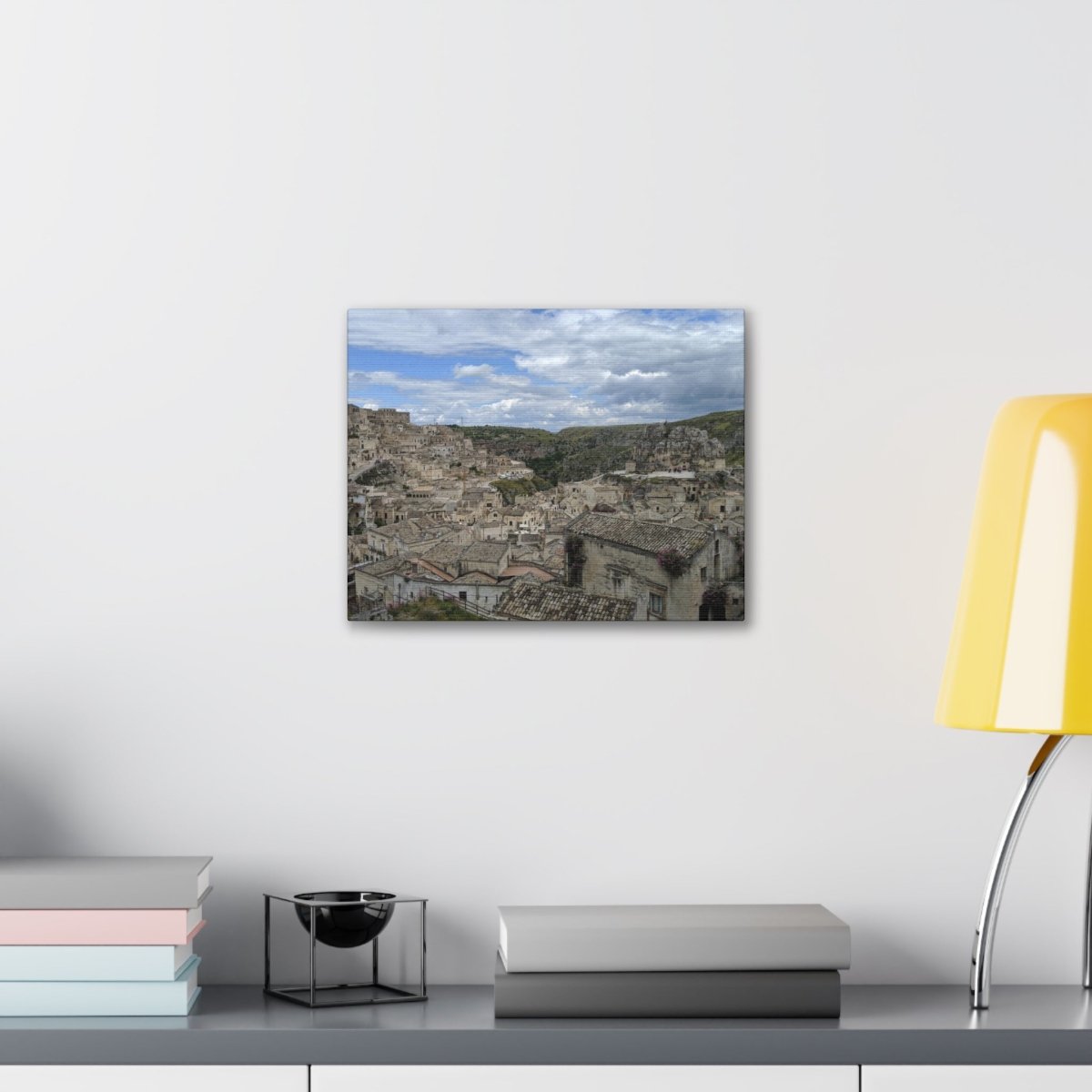 Overlooking Sassi di Matera on Canvas - Cosas y Punto