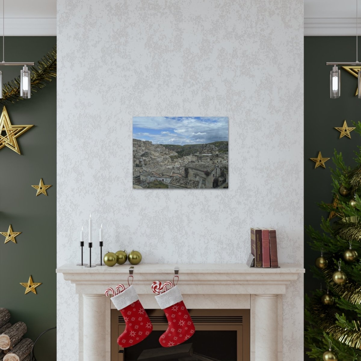 Overlooking Sassi di Matera on Canvas - Cosas y Punto