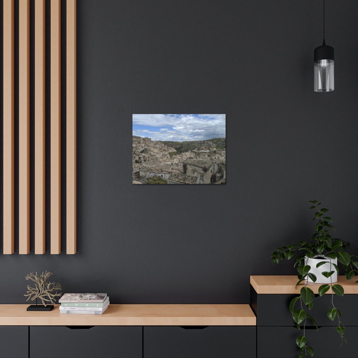 Overlooking Sassi di Matera on Canvas - Cosas y Punto
