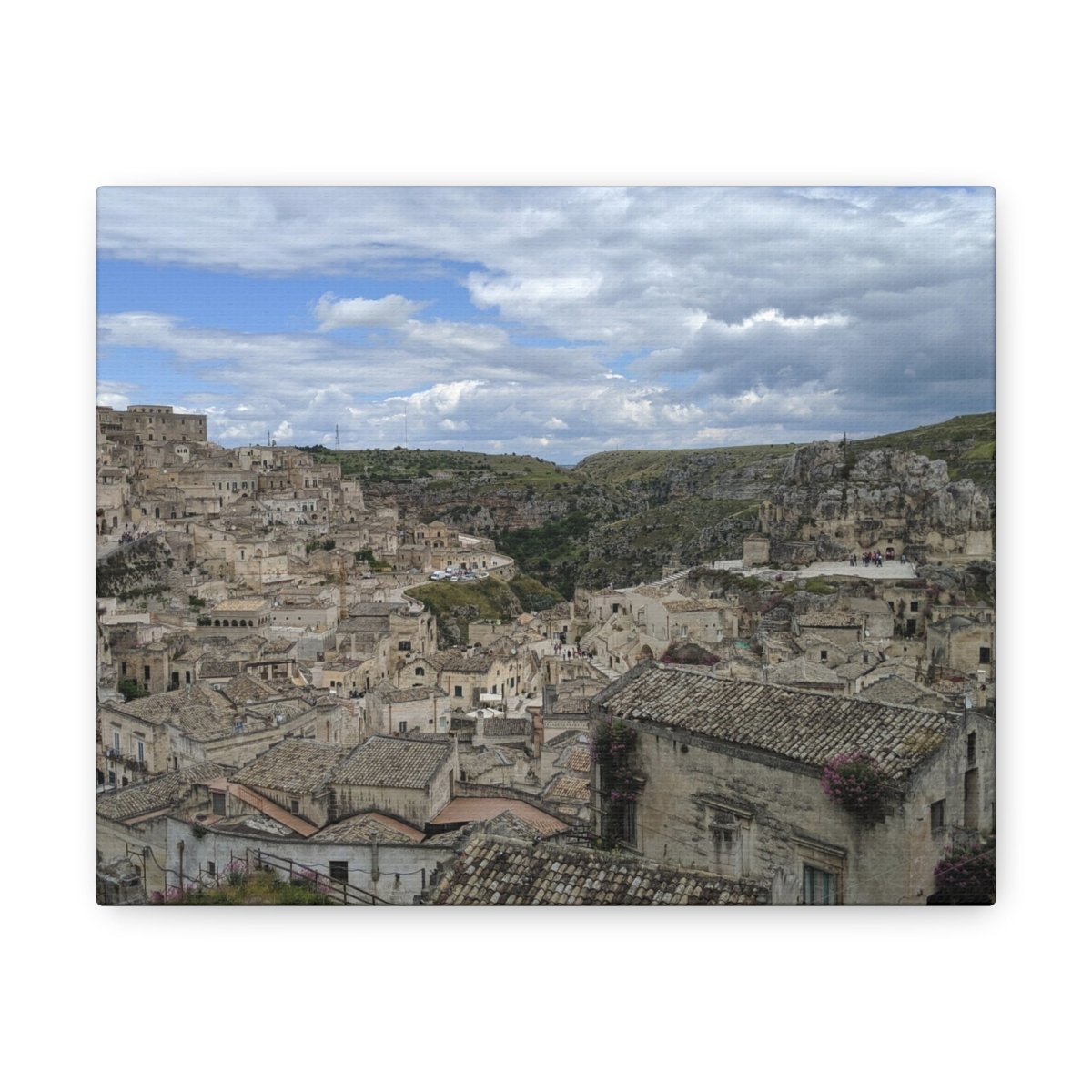 Overlooking Sassi di Matera on Canvas - Cosas y Punto