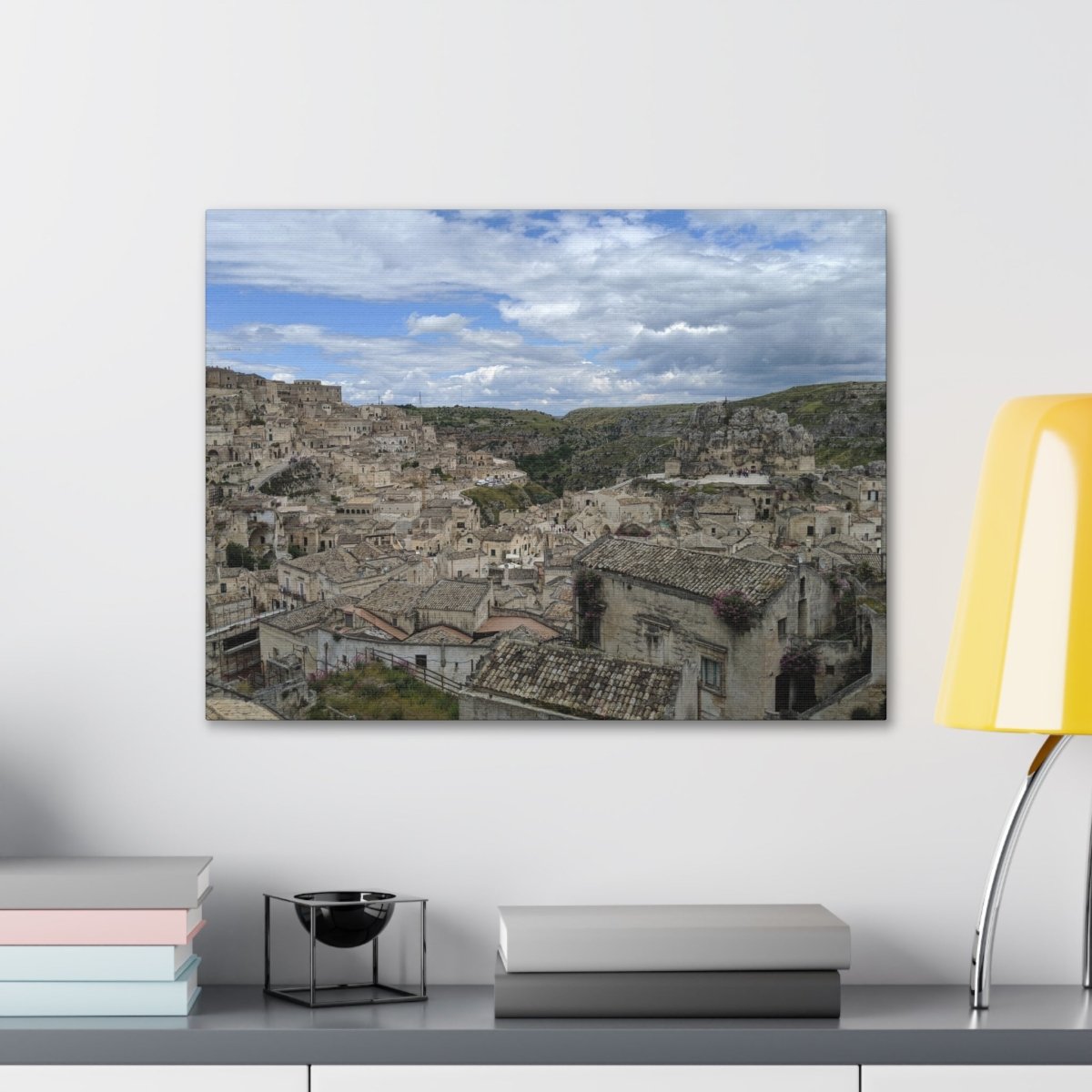 Overlooking Sassi di Matera on Canvas - Cosas y Punto