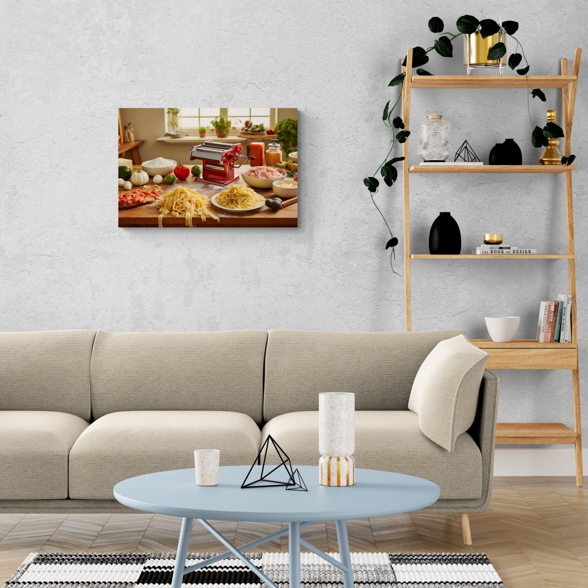 Pasta Perfection: Culinary Masterpiece on Acrylic Glass Wall Art - Cosas y Punto