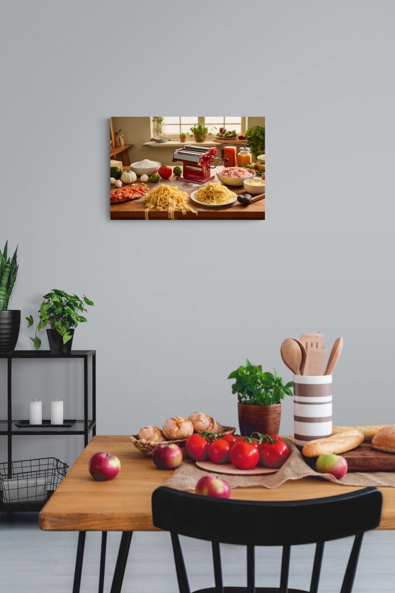 Pasta Perfection: Culinary Masterpiece on Acrylic Glass Wall Art - Cosas y Punto