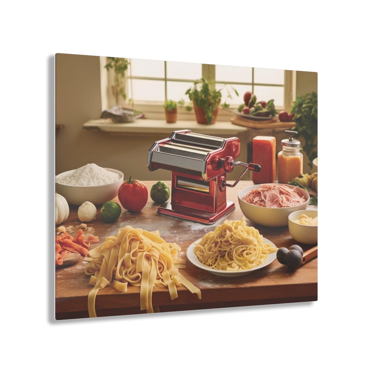 Pasta Perfection: Culinary Masterpiece on Acrylic Glass Wall Art - Cosas y Punto