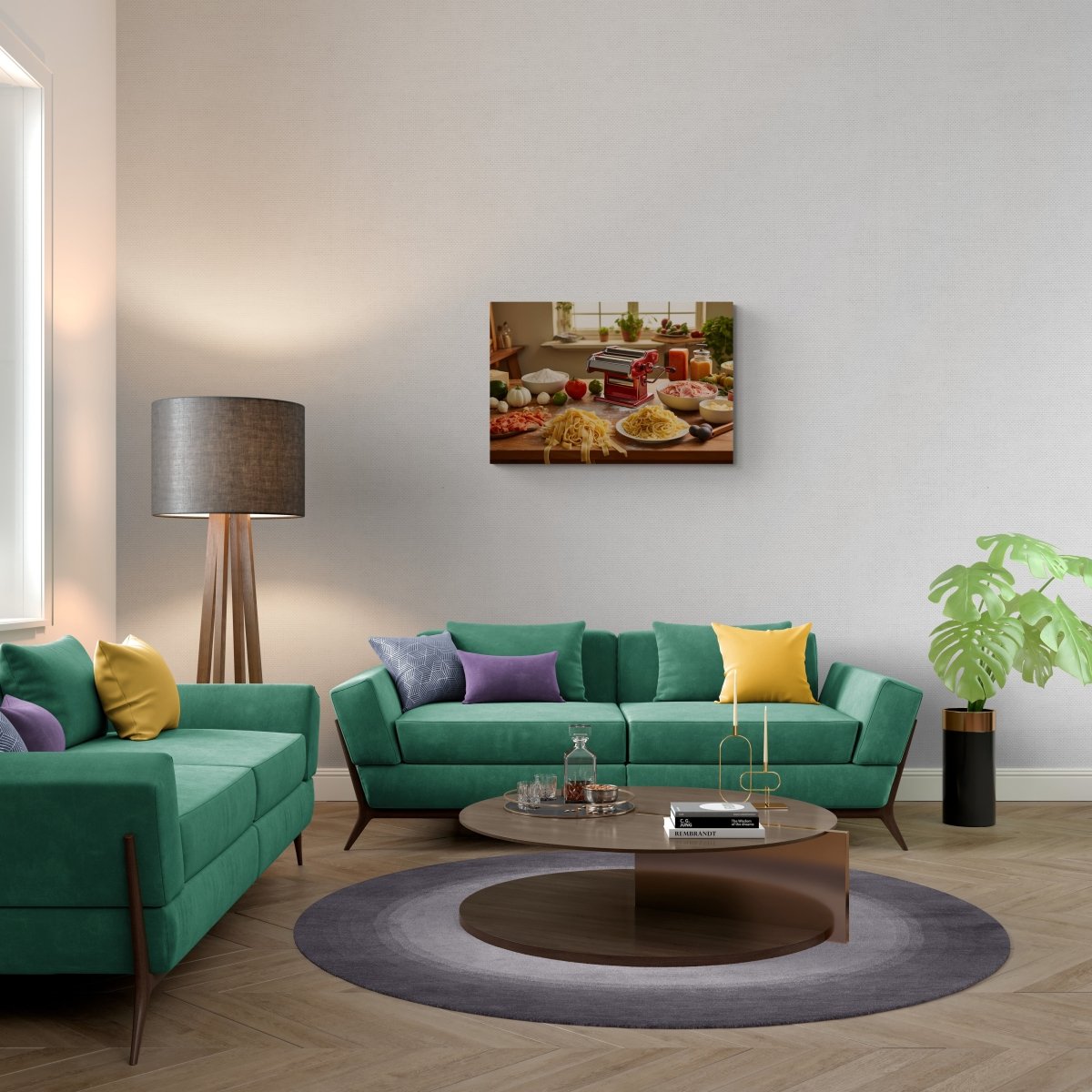 Pasta Perfection: Culinary Masterpiece on Acrylic Glass Wall Art - Cosas y Punto