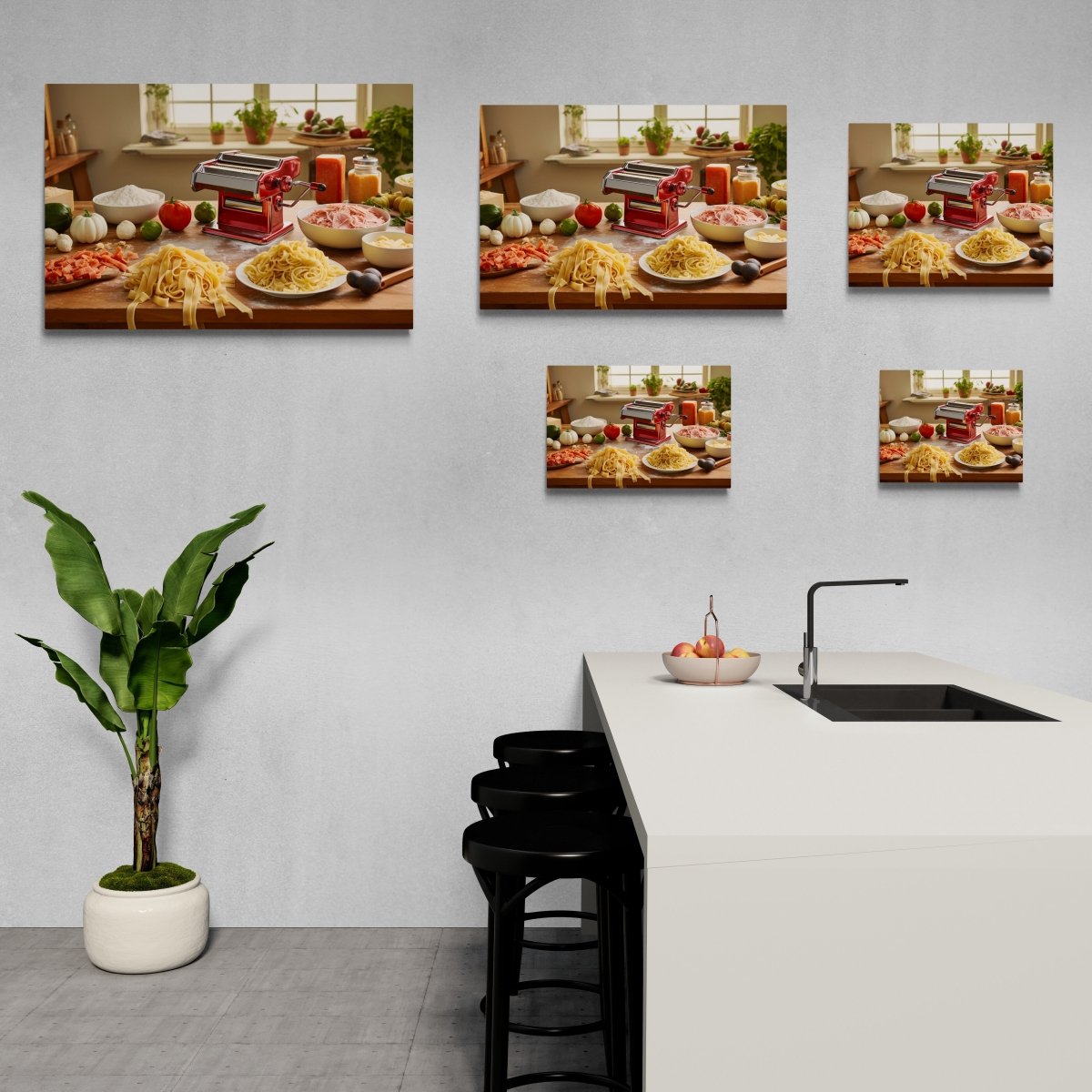 Pasta Perfection: Culinary Masterpiece on Acrylic Glass Wall Art - Cosas y Punto