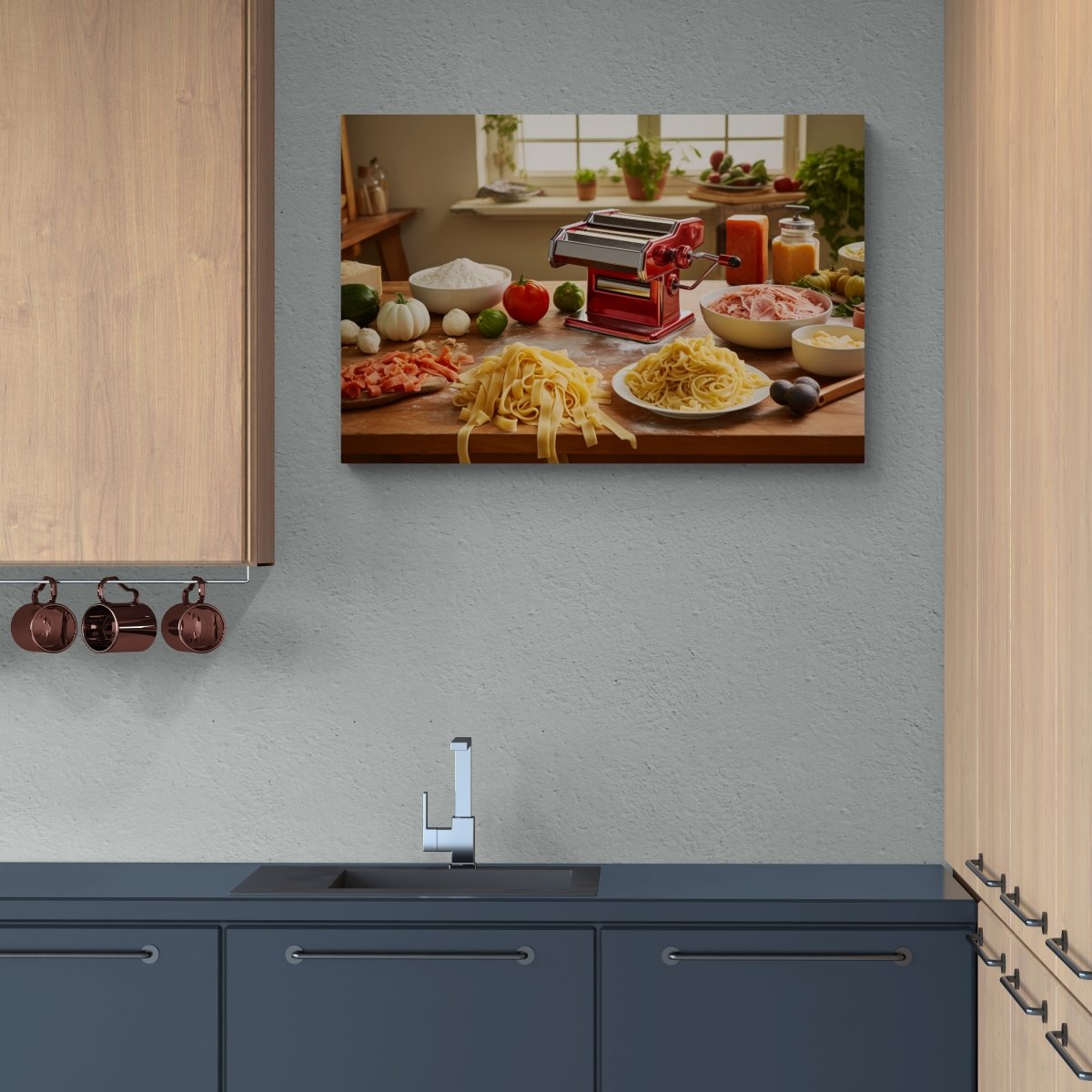 Pasta Perfection: Culinary Masterpiece on Acrylic Glass Wall Art - Cosas y Punto
