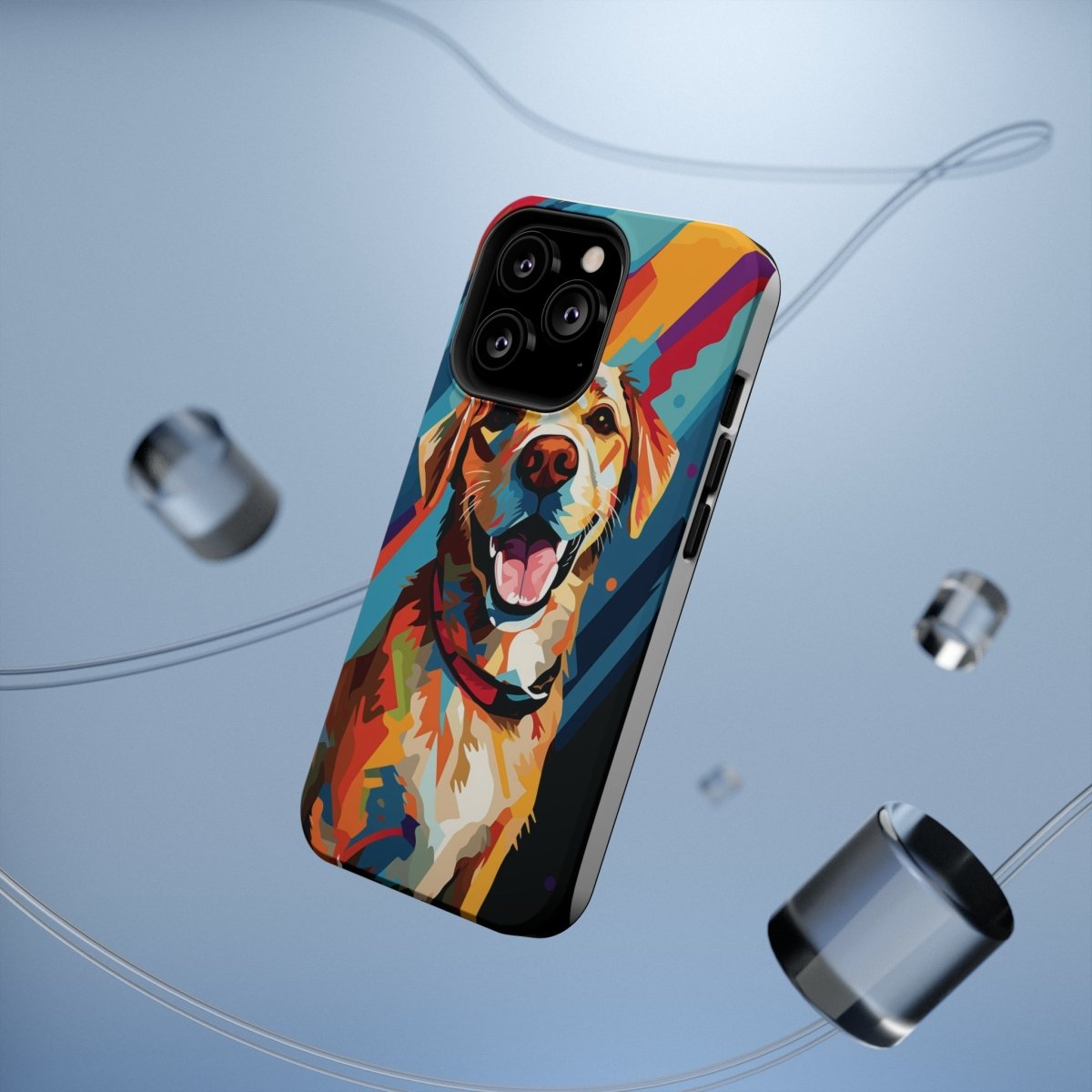 Pop Art Pup MagSafe iPhone Case - Elegance Meets Whimsy - Cosas y Punto