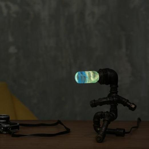Resin LED Lightbulb - Blue - Cosas y Punto