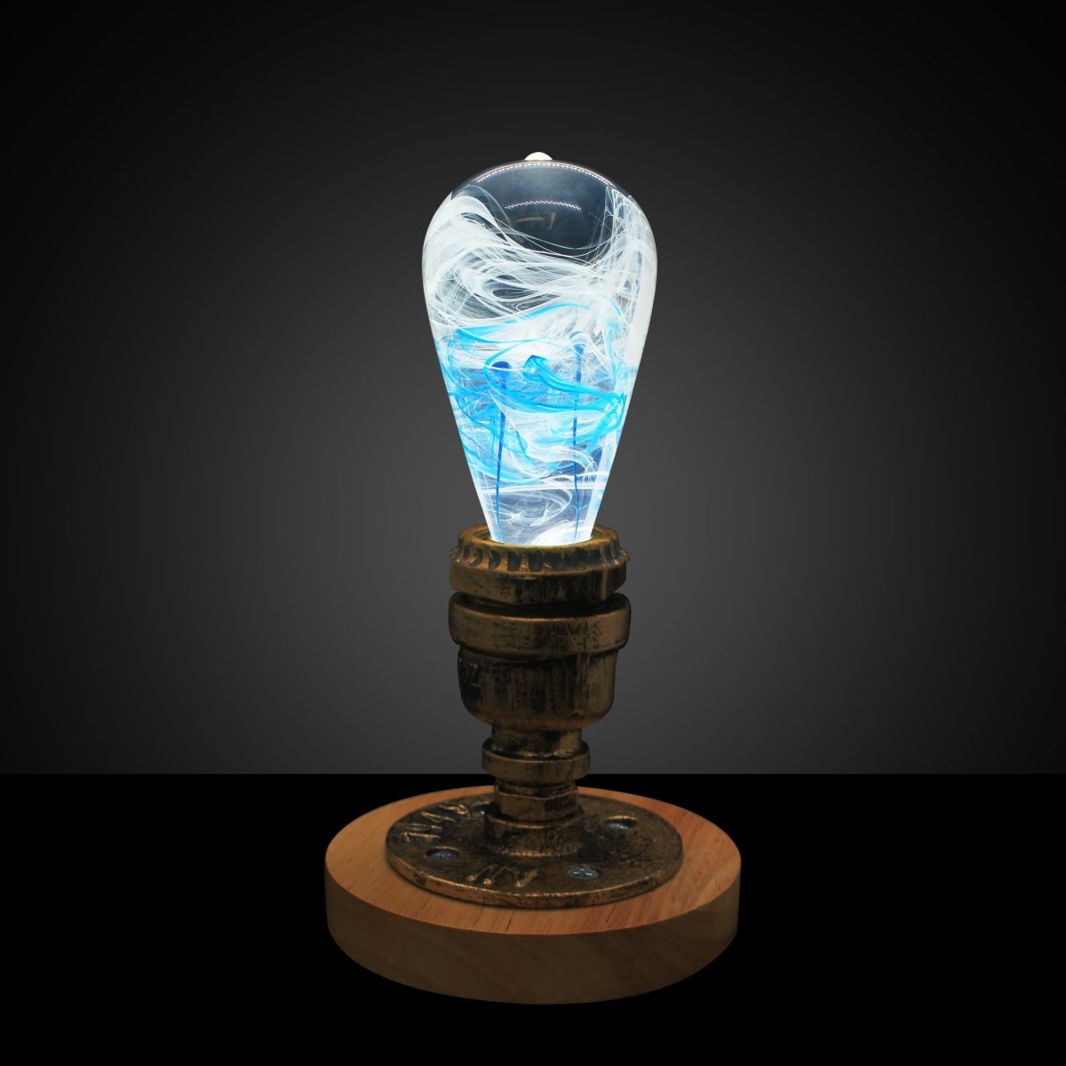 Resin LED Lightbulb - Blue-drop - Cosas y Punto