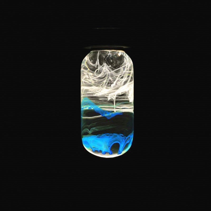 Resin LED Lightbulb with Lamp - Blue - Cosas y Punto