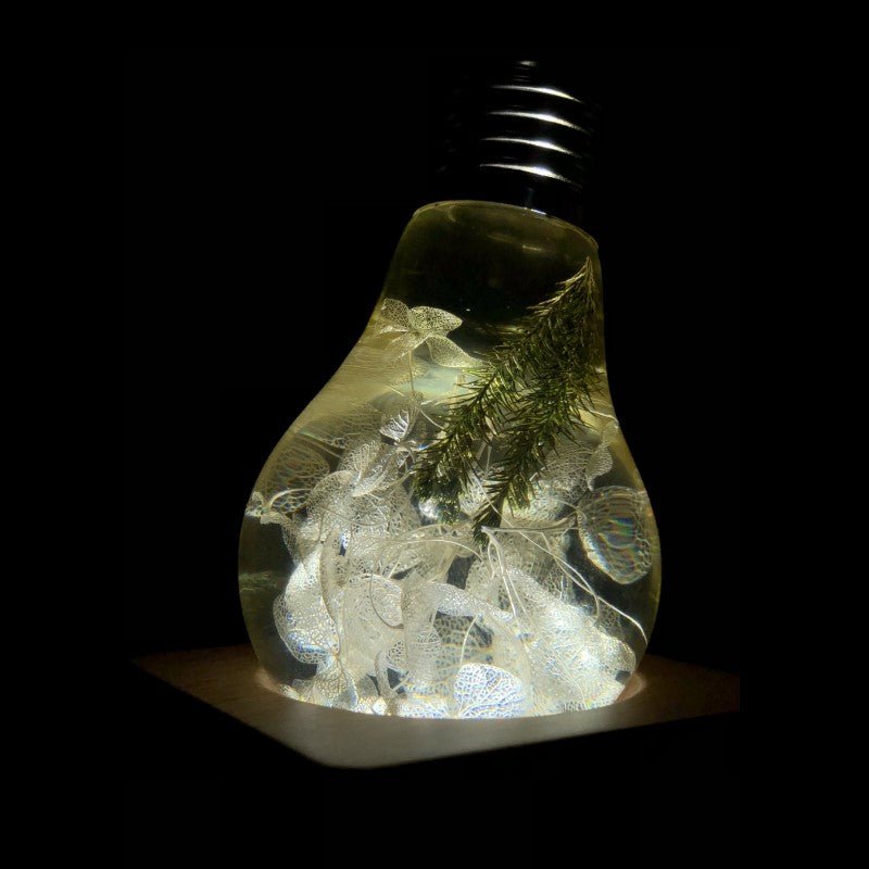 Resin LED Lightbulb - Yellow Hydrangea - Cosas y Punto