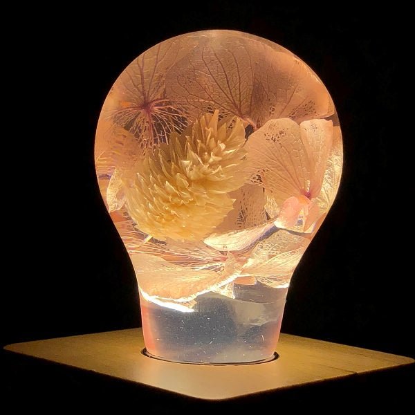 Resin LED Lightbulbs - 3-Pack Flower Bulbs - Cosas y Punto