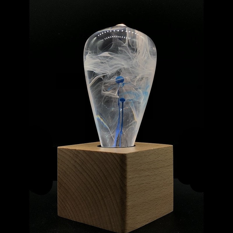 Resin LED Lightbulbs - 4-Pack LED Lights - Fancy, Blue Drop, Solar System - Cosas y Punto