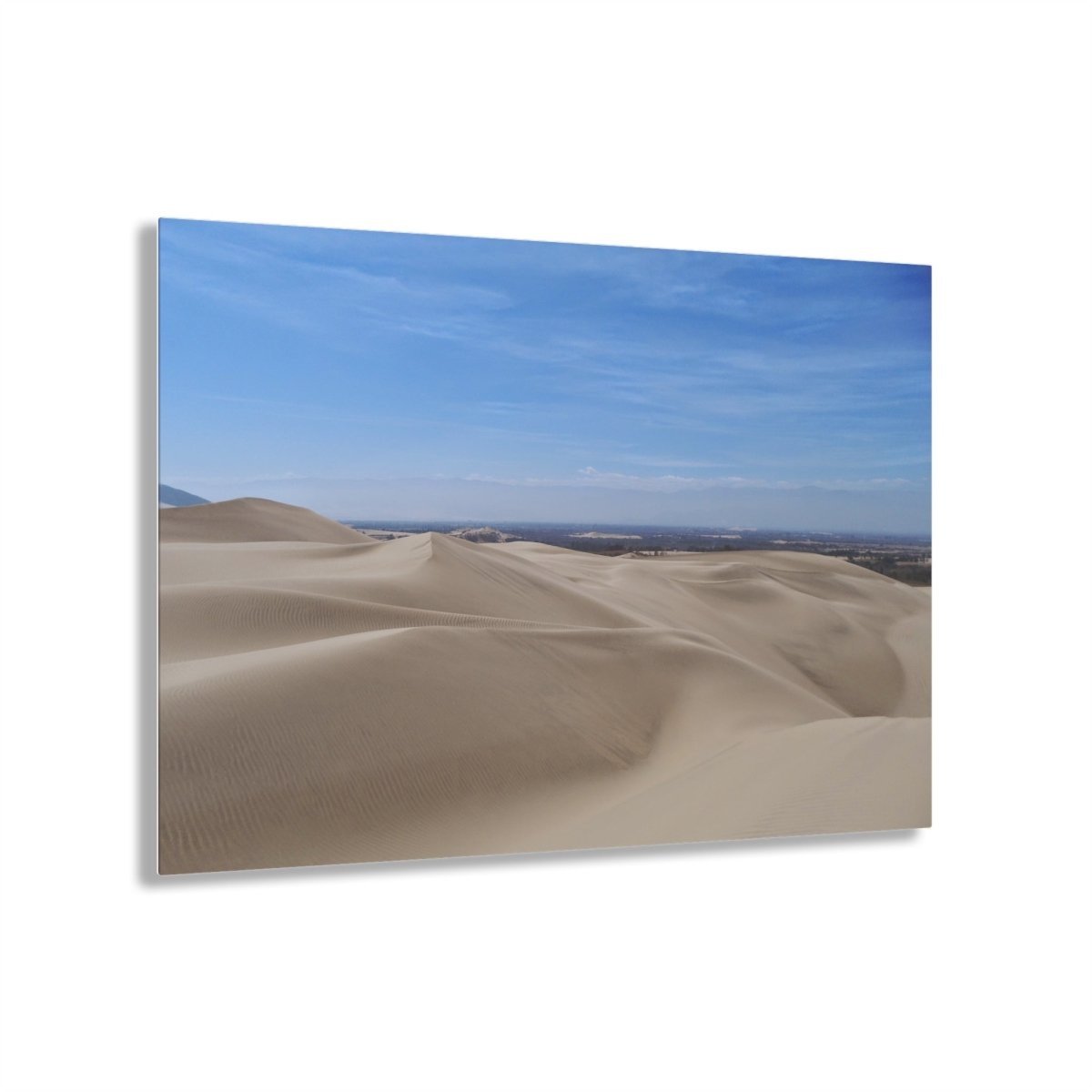 Sand Dunes in Ica Peru on Acrylic Glass Wall Art - Cosas y Punto