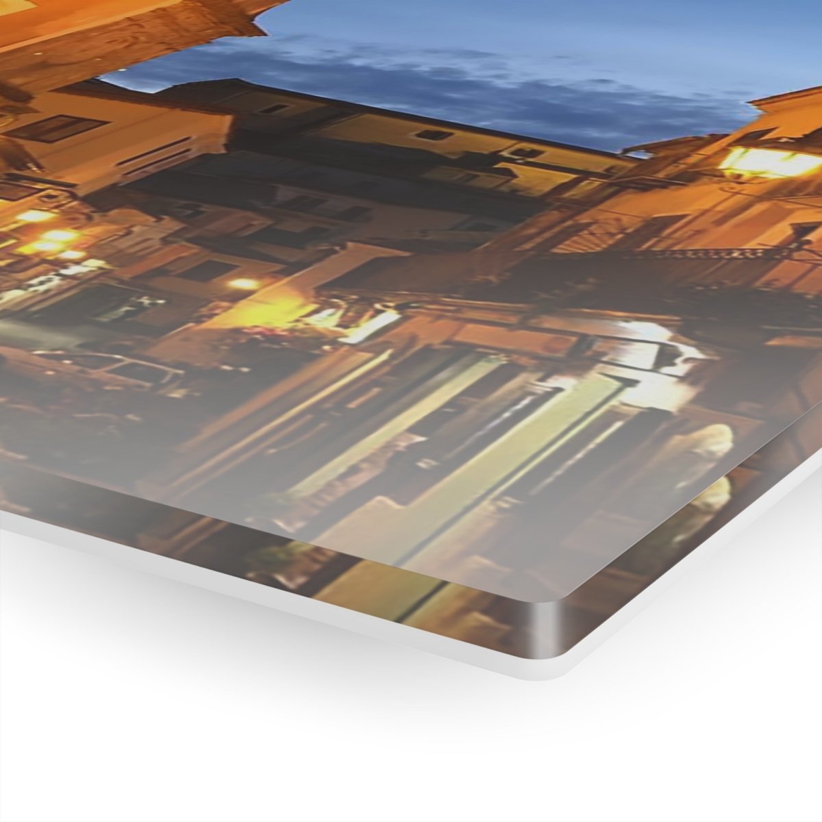 Sarconi, Italy at night on Acrylic Glass Wall Art - Cosas y Punto