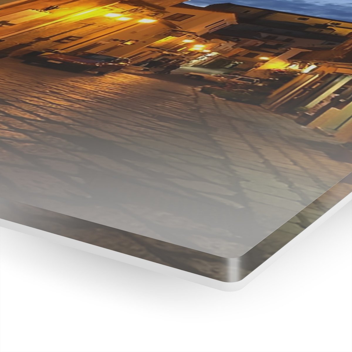 Sarconi, Italy at night on Acrylic Glass Wall Art - Cosas y Punto