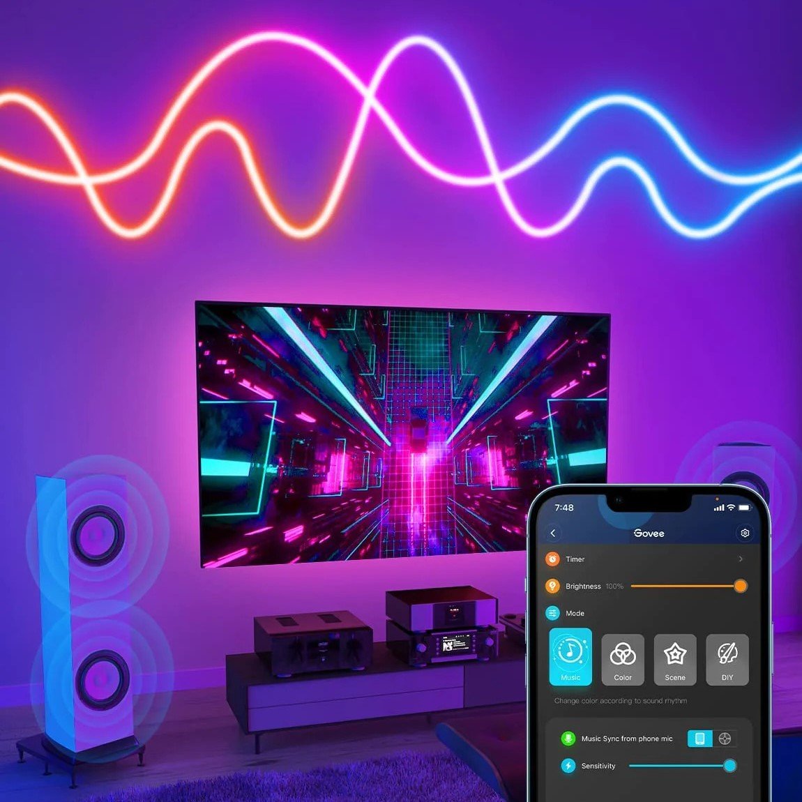 Smart Neon Sign Light, Flexible DIY Neon Strip Light - Cosas y Punto