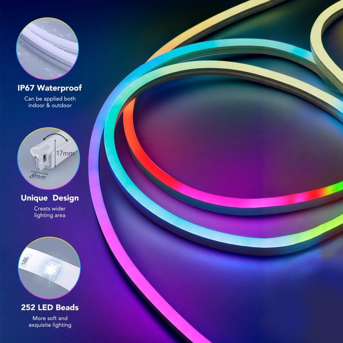 Smart Neon Sign Light, Flexible DIY Neon Strip Light - Cosas y Punto