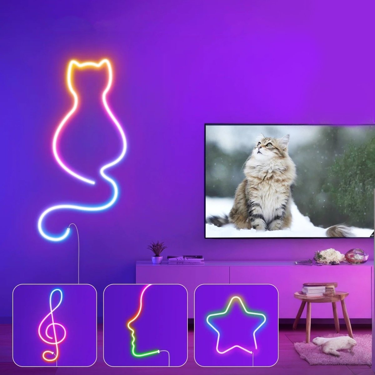 Smart Neon Sign Light, Flexible DIY Neon Strip Light - Cosas y Punto