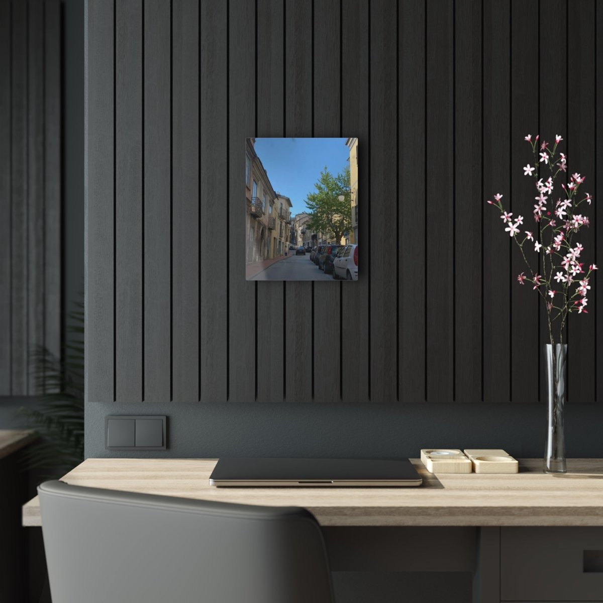 Street in Matera, Italy on Acrylic Glass Wall Art - Cosas y Punto