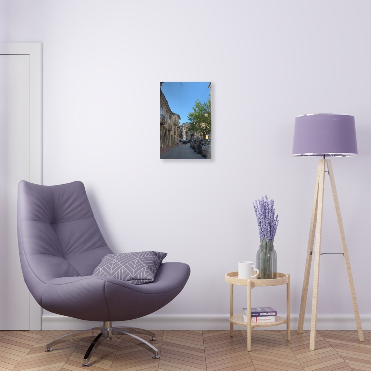 Street in Matera, Italy on Acrylic Glass Wall Art - Cosas y Punto