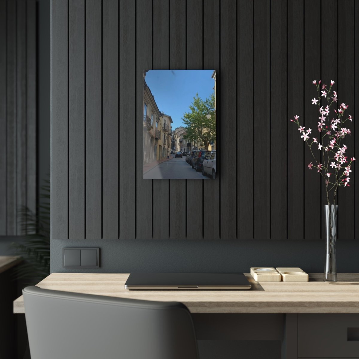 Street in Matera, Italy on Acrylic Glass Wall Art - Cosas y Punto