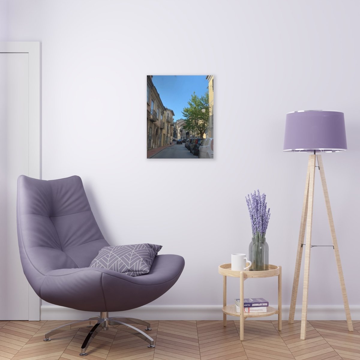 Street in Matera, Italy on Acrylic Glass Wall Art - Cosas y Punto