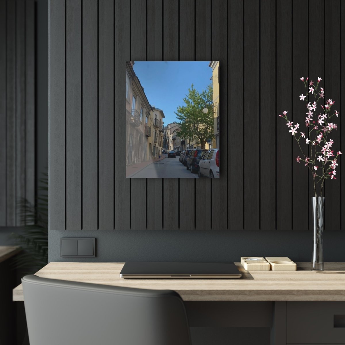 Street in Matera, Italy on Acrylic Glass Wall Art - Cosas y Punto