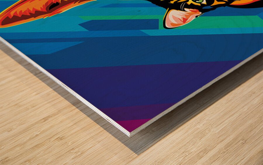 Triumphant Trio: Cubist Canine & Feline Melange - Cosas y Punto