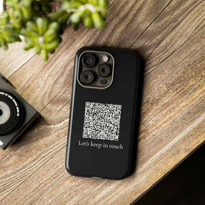 Personalized QR Code Contact Card Phone Tough Cases