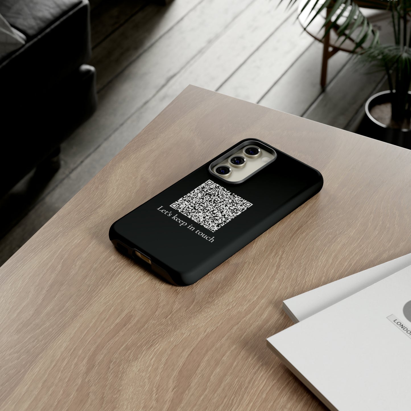 Personalized QR Code Contact Card Phone Tough Cases