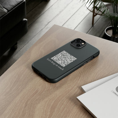 Personalized QR Code Contact Card Phone Tough Cases