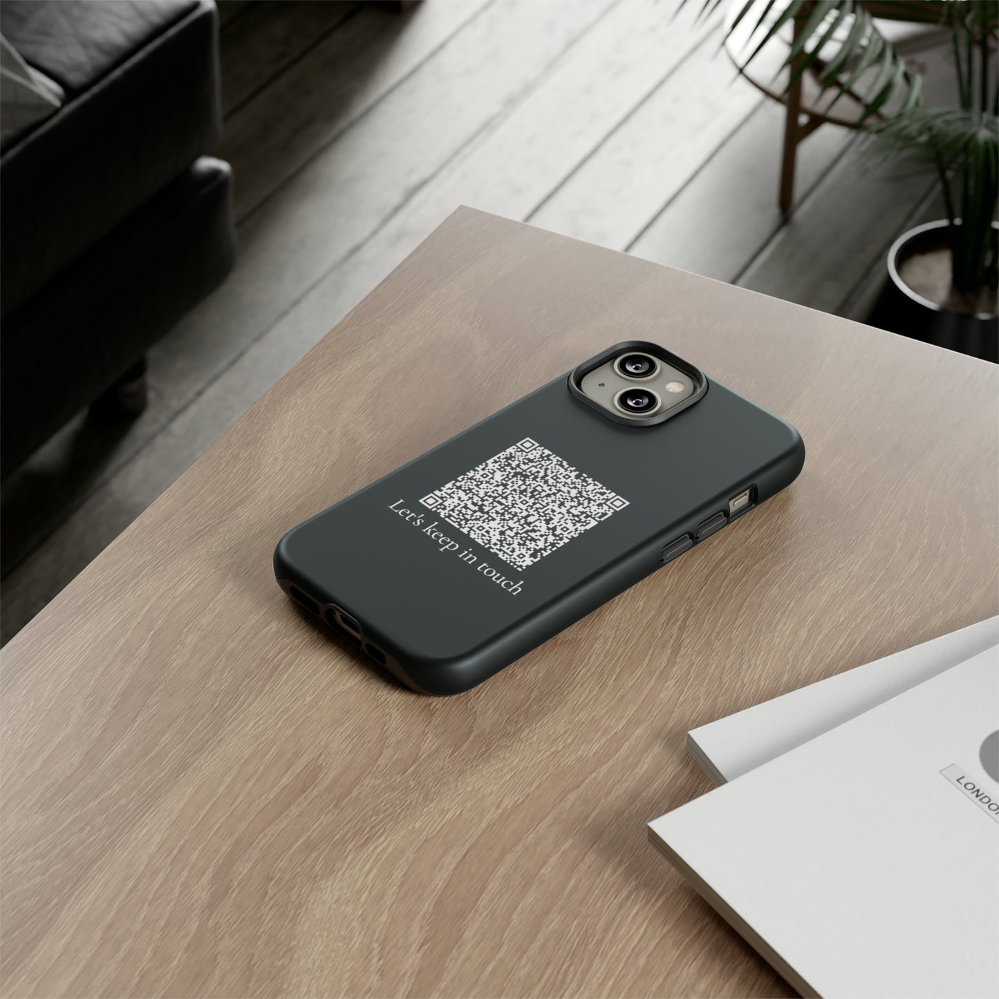 Personalized QR Code Contact Card Phone Tough Cases