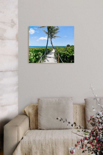 Entering Paradise on Acrylic Glass Wall Art