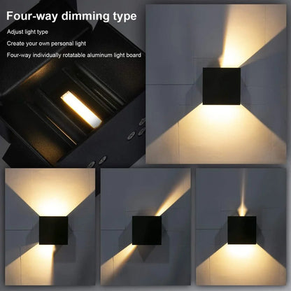 Contemporary LED Outdoor Wall Sconce – Modern Design with Adjustable Angles - Cosas y Punto