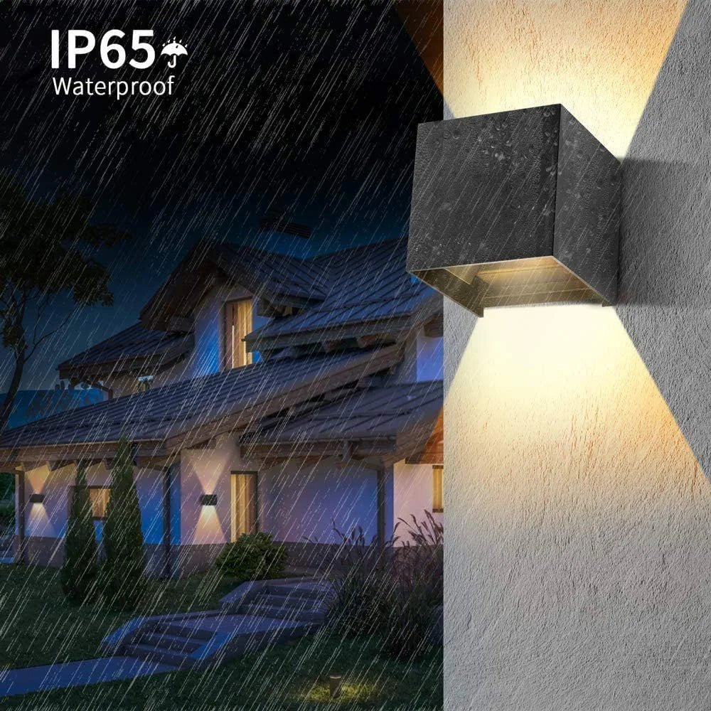 Contemporary LED Outdoor Wall Sconce – Modern Design with Adjustable Angles - Cosas y Punto